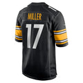 Custom #17 Black PIT Football Shirt Top
