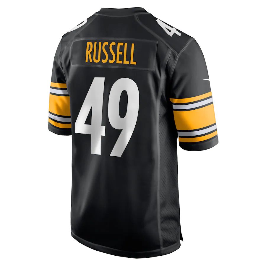 Custom #49 Black PIT Football Shirt Top