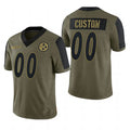 Custom Olive 2021 PIT Football Shirt Top