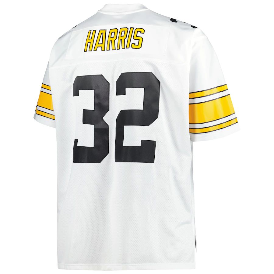 Custom #32 White 1976 PIT Football Shirt Top
