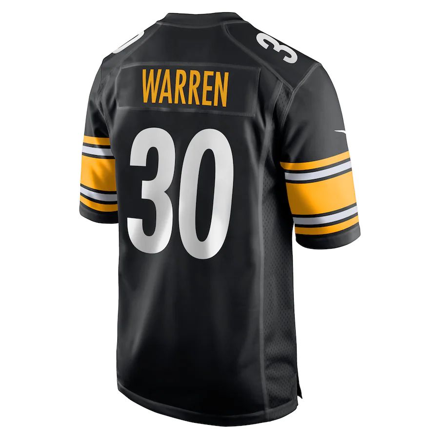 Custom #30 Black PIT Football Shirt Top