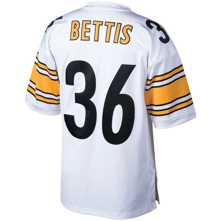 Custom #36 White 2005 Throwback PIT Football Shirt Top