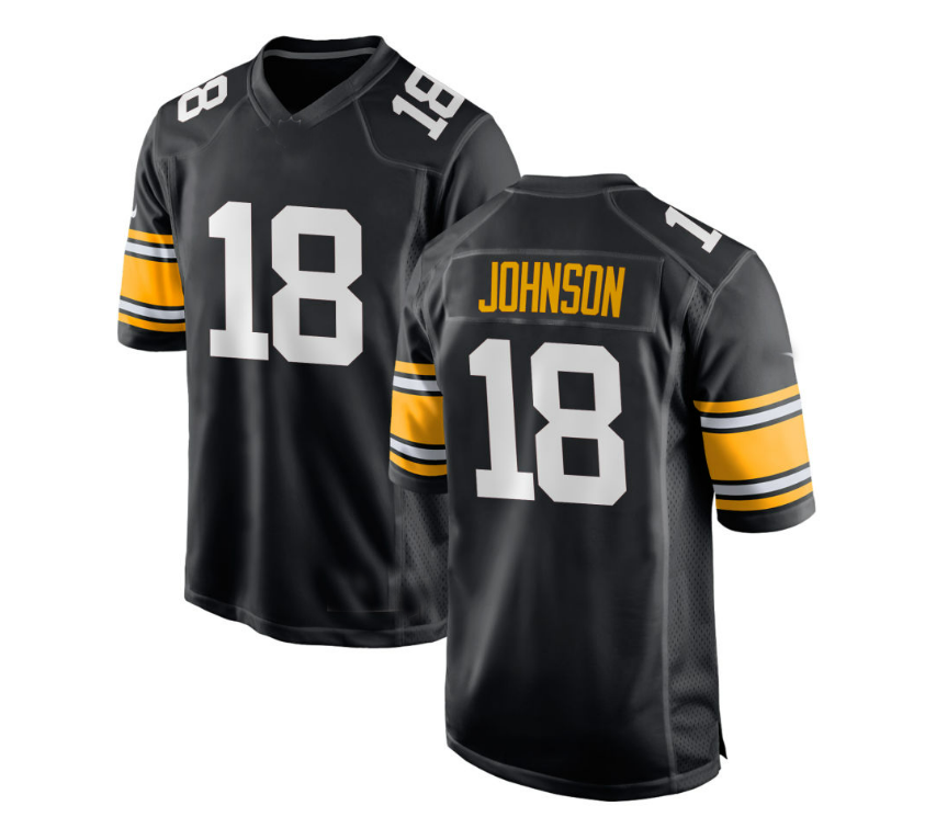 Custom #18 Black PIT Football Shirt Top