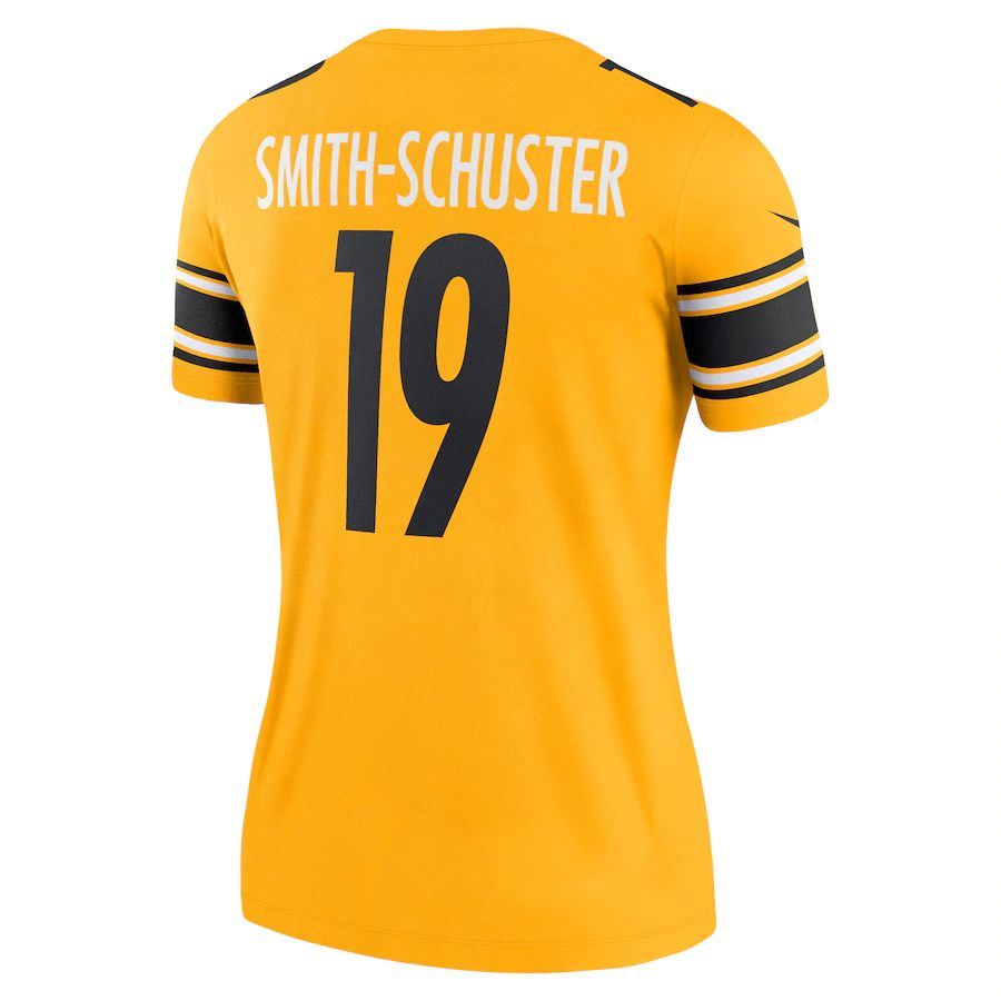Custom #19 Gold PIT Football Shirt Top