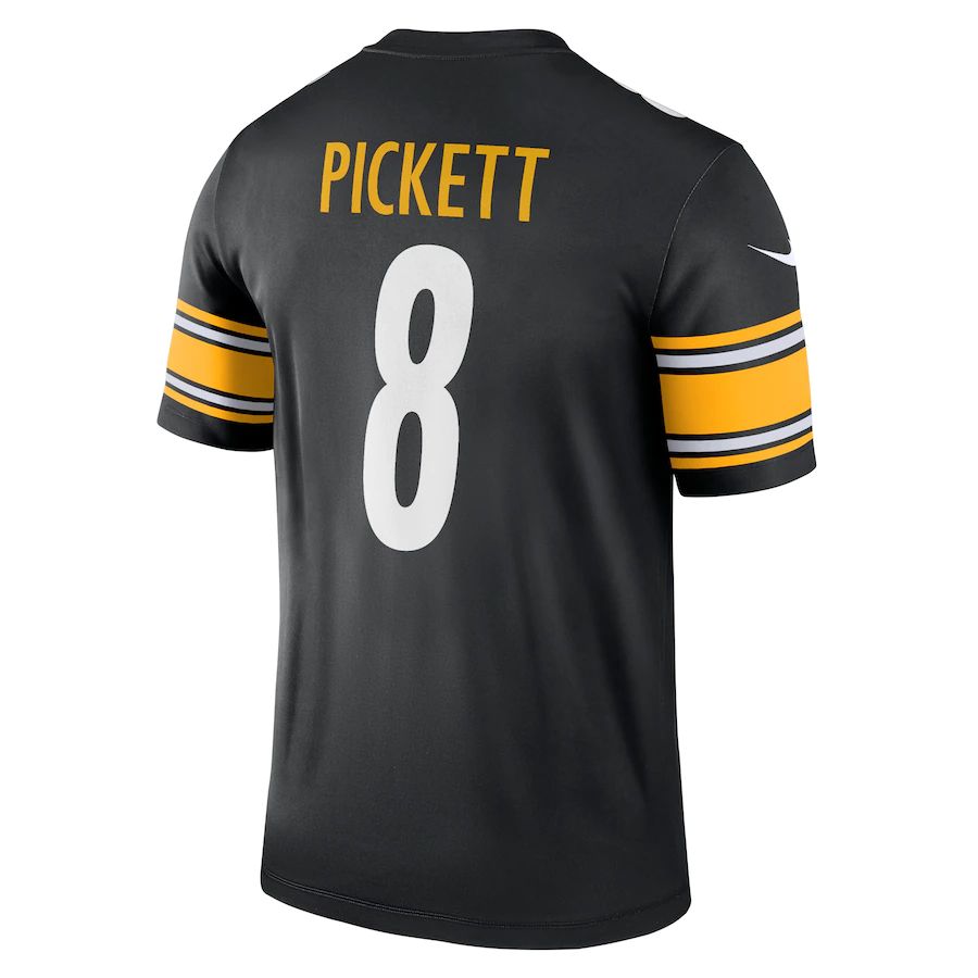 Custom #8 Black PIT Football Shirt Top