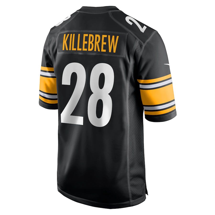 Custom #28 Black PIT Football Shirt Top