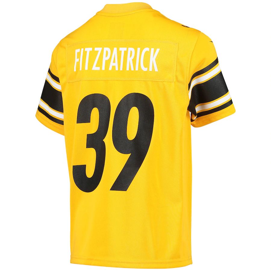 Custom #39 Gold PIT Football Shirt Top