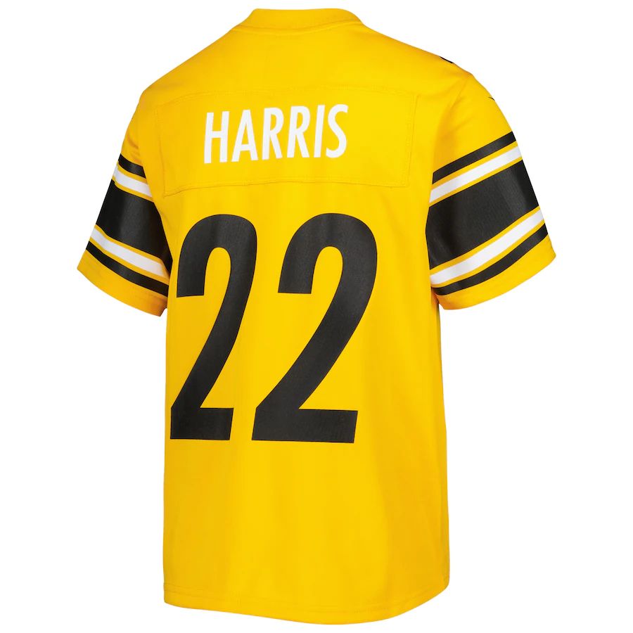 Custom #22 Gold PIT Football Shirt Top