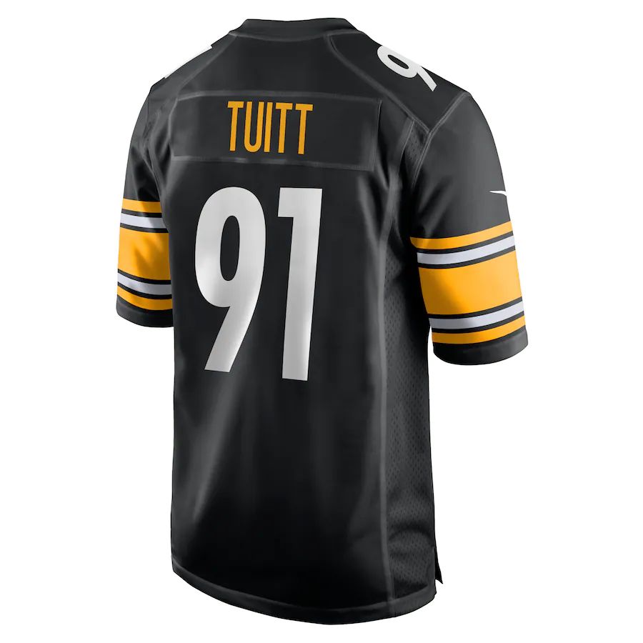 Custom #91 Black PIT Football Shirt Top