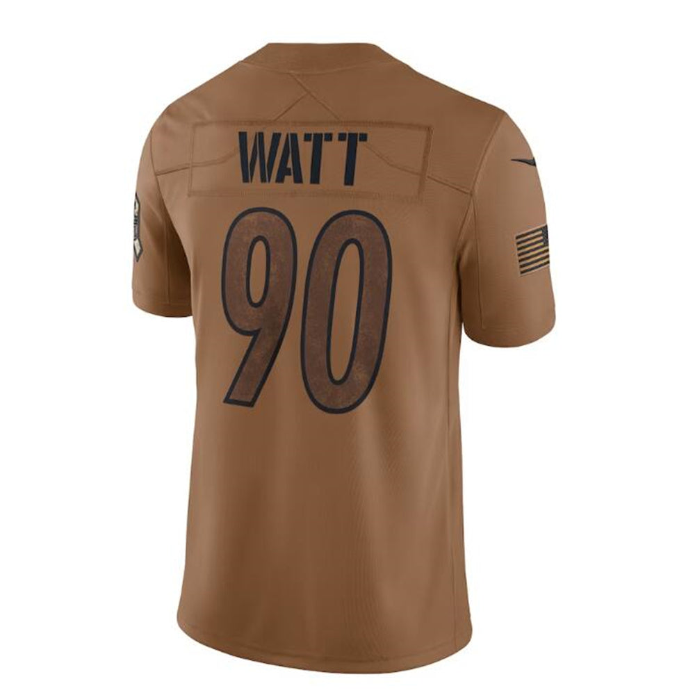 Custom #90 Brown 2023 PIT Football Shirt Top