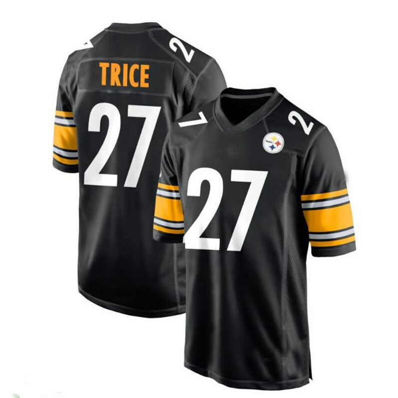 Custom #27 Black PIT Football Shirt Top