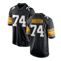 Custom #74 Black PIT Football Shirt Top