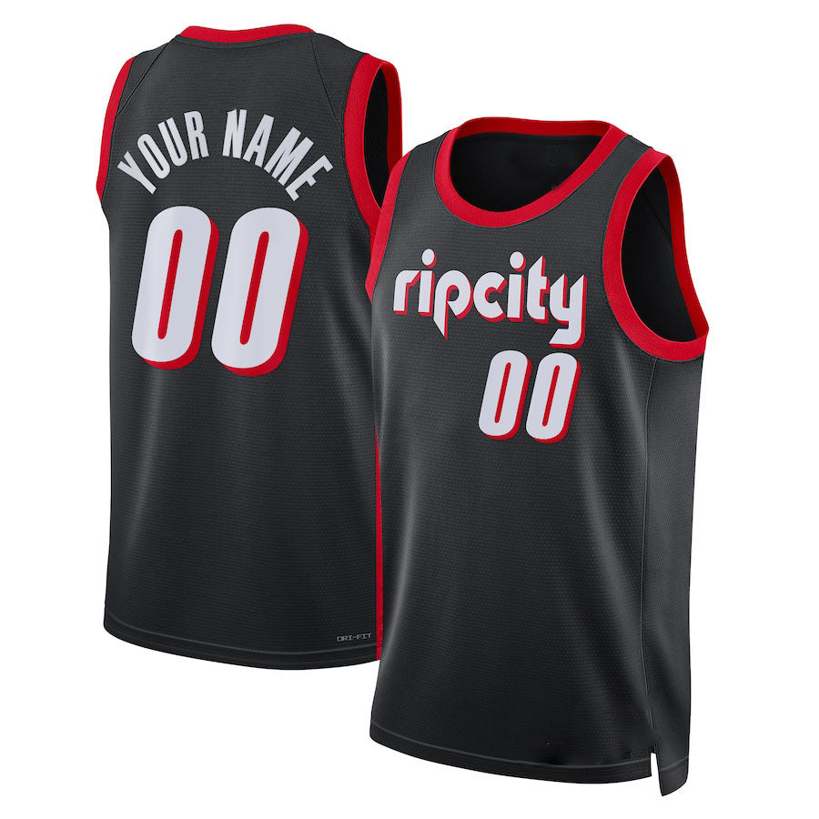 Custom #22 Black 2021 POR Basketball Shirt Top