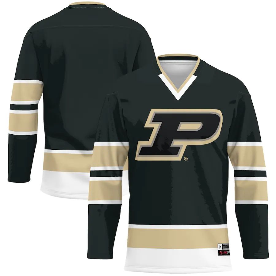 Custom Black Hockey Shirt Top