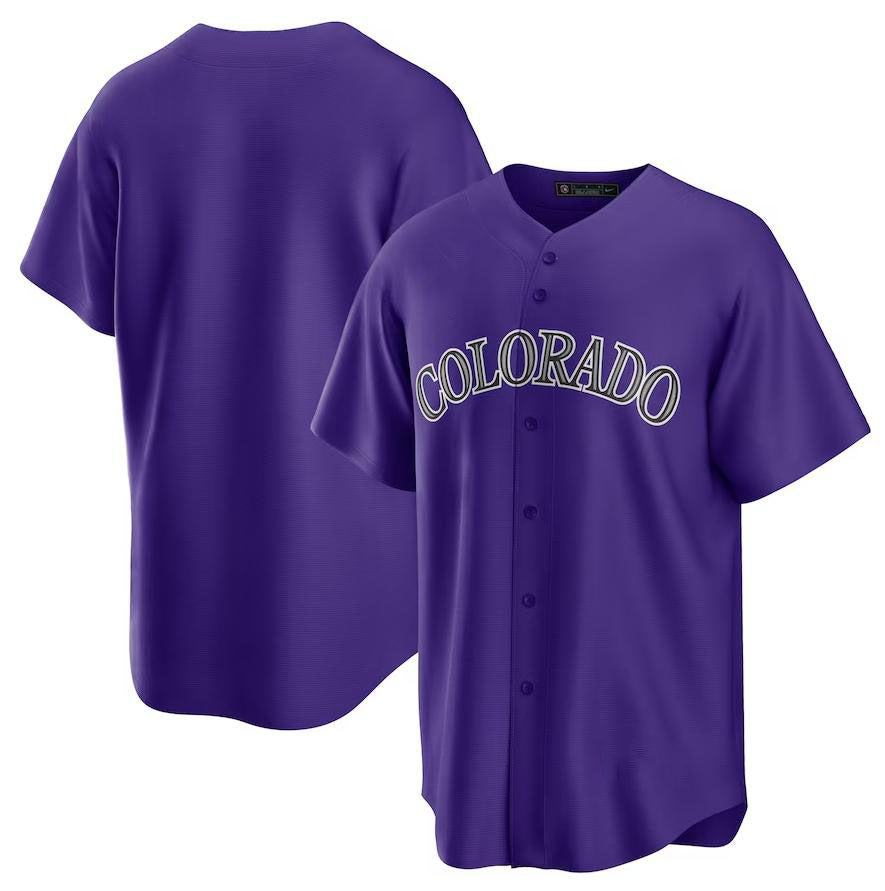 Custom Purple COL Baseball Shirt Top