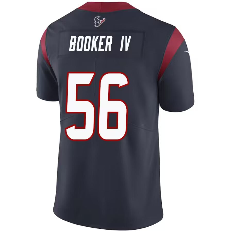 Custom #56 Navy HOU Football Shirt Top
