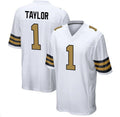 Custom #1 White NO Football Shirt Top