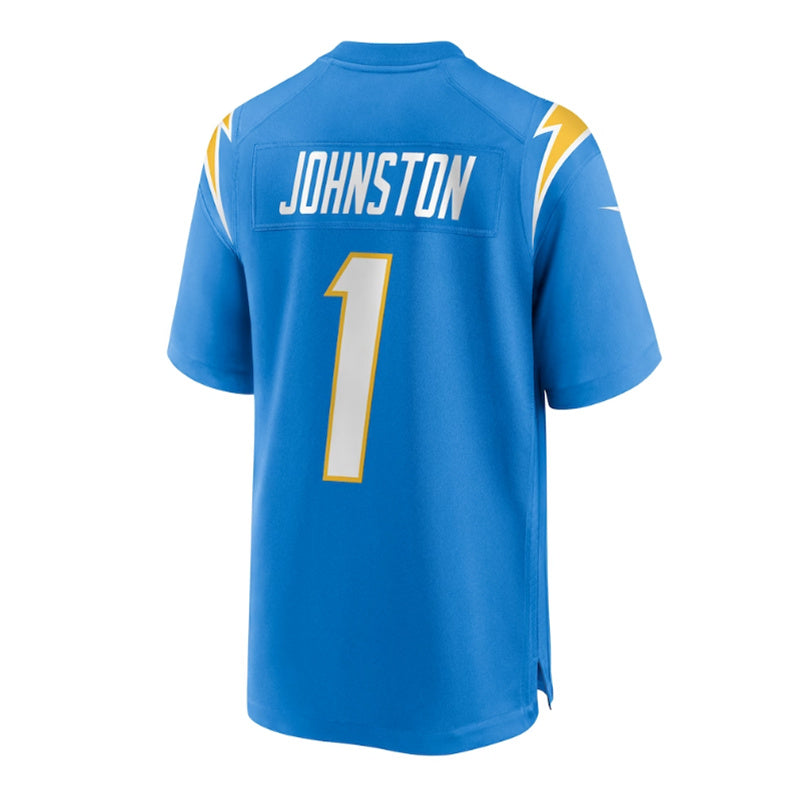 Custom #1 Powder Blue 2023 LAC Football Shirt Top