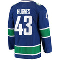 Custom #43 Blue VAN Hockey Shirt Top