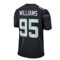 Custom #95 Black NYJ Football Shirt Top