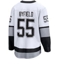 Custom #55 White LAK Hockey Shirt Top