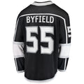 Custom #55 Black LAK Hockey Shirt Top