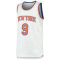Custom #9 White 2019 NYK Basketball Shirt Top