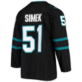 Custom #51 Black SJS Hockey Shirt Top