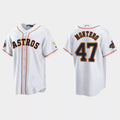 Custom #47 White 2023 HOU Baseball Shirt Top