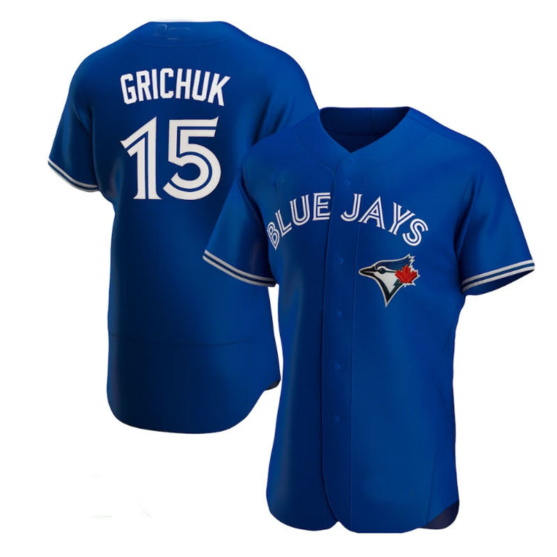Custom #15 Blue TOR Baseball Shirt Top