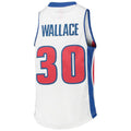 Custom #30 White 2003 DET Basketball Shirt Top