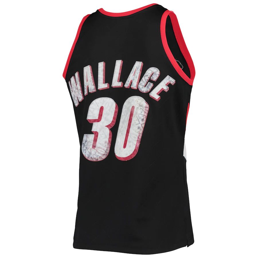 Custom #30 Black 1996 POR Basketball Shirt Top