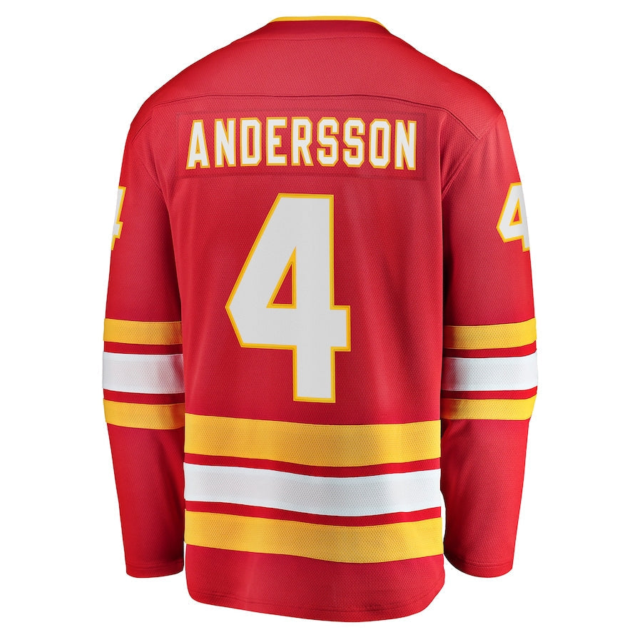 Custom #4 Red CGY Hockey Shirt Top