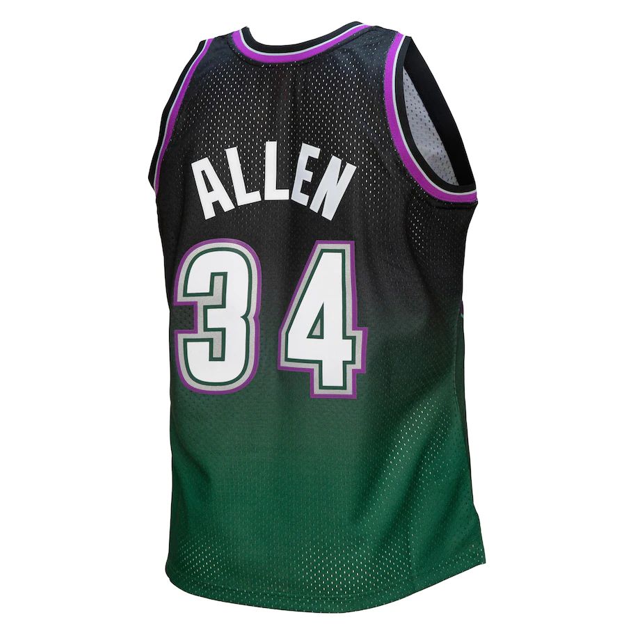 Custom #34 Black 1996 MIL Basketball Shirt Top