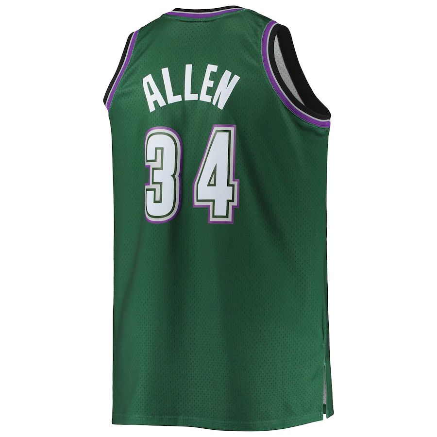 Custom #34 Hunter Green 1996 MIL Basketball Shirt Top