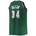 Custom #34 Hunter Green 1996 MIL Basketball Shirt Top