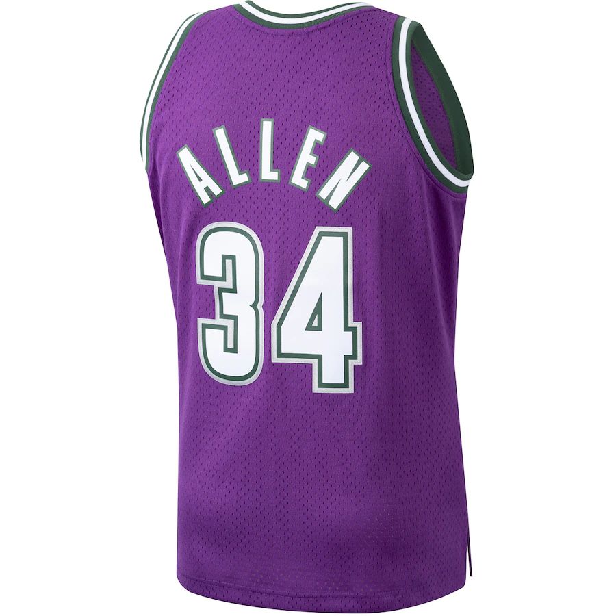 Custom #34 Purple 2000 MIL Basketball Shirt Top