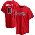 Custom #0 Red ATL Baseball Shirt Top