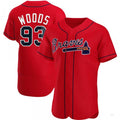 Custom #93 Red ATL Baseball Shirt Top