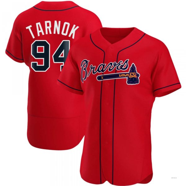 Custom #94 Red ATL Baseball Shirt Top