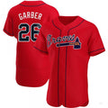 Custom #26 Red ATL Baseball Shirt Top