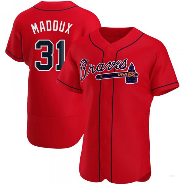 Custom #31 Red ATL Baseball Shirt Top