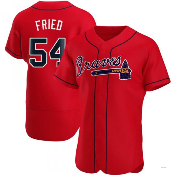 Custom #54 Red ATL Baseball Shirt Top