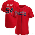 Custom #54 Red ATL Baseball Shirt Top