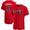 Custom #5 Red ATL Baseball Shirt Top