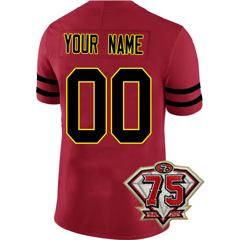 Custom Black SF Football Shirt Top