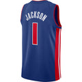 Custom #1 Blue DET Basketball Shirt Top
