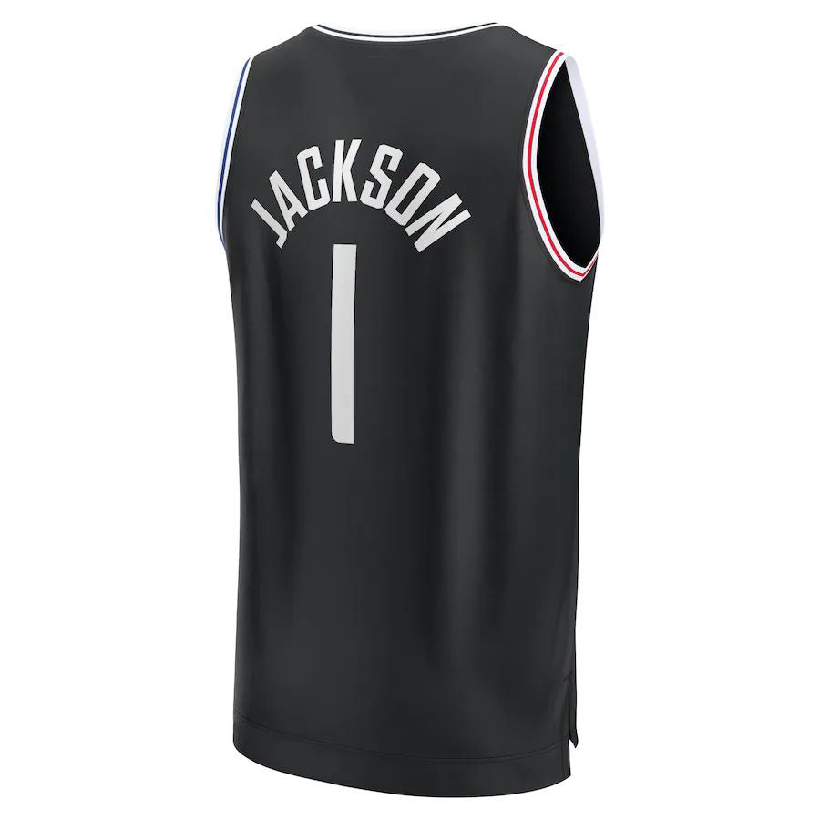 Custom #1 Black 2022 LAC Basketball Shirt Top