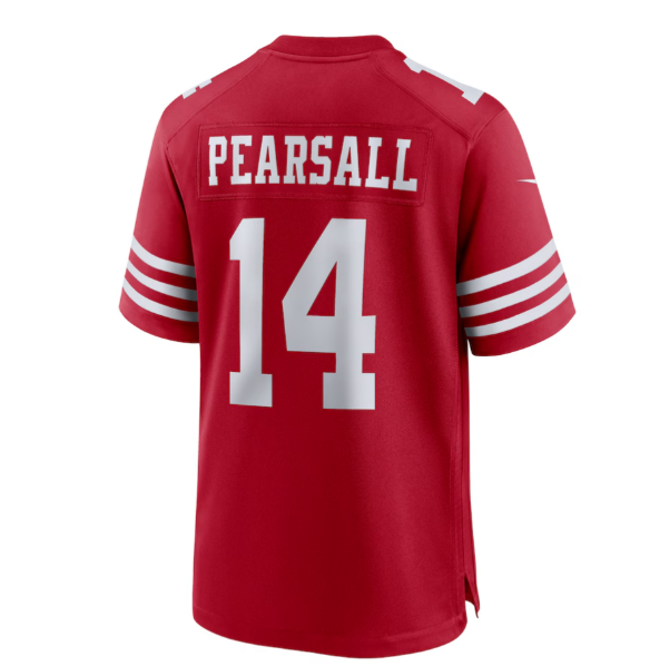 Custom #14 Scarlet 2024 SF Football Shirt Top