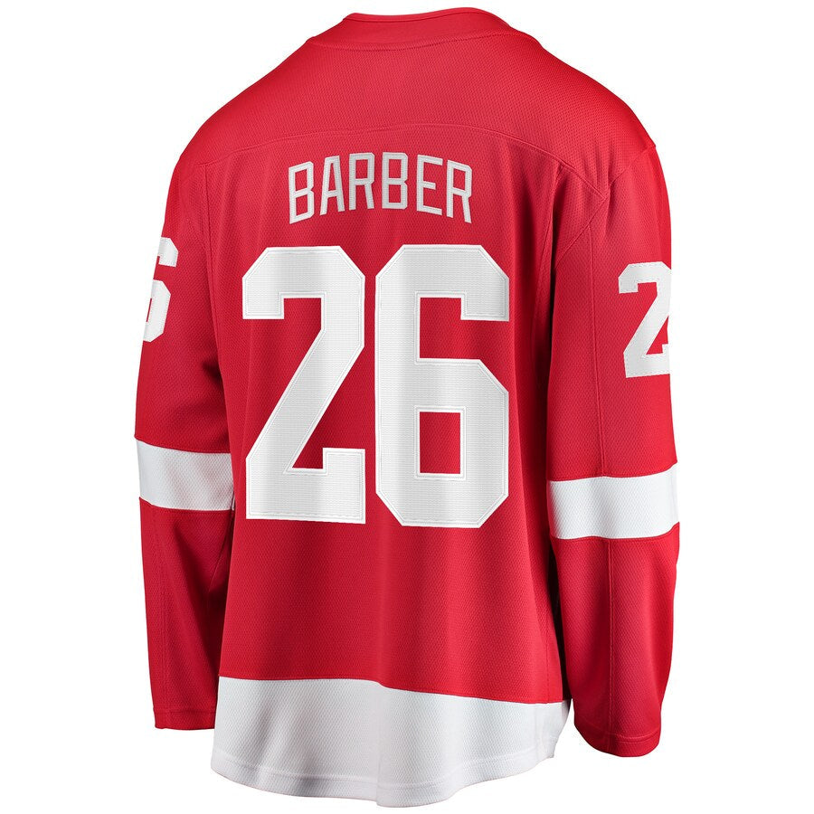 Custom #26 Red DET Hockey Shirt Top